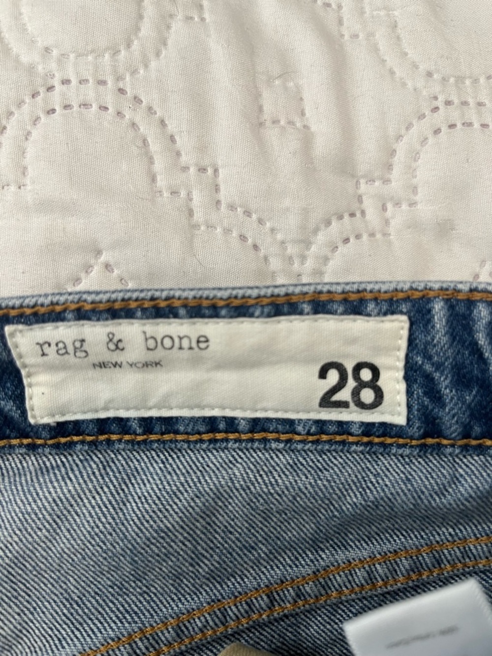 Rag & Bone Maya High Rise Crop Flare Jean Size 28 Rye Harbor Wash - Picture 5 of 15